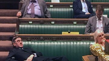 A postura do líderJacob Rees-Mogg enfureceu parlamentares. Foto: HO / Anna Turley / AFP