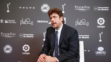 O ator Benício Del Toro no Premios Platino. Foto: David Fernández/EFE