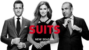 Comercial da nova temporada de 'Suits' dá pistas para onde a série vai após a saída de Patrick J. Adams e Meghan Markle. Foto: Universal/Divulgação