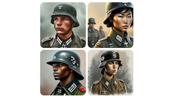 Comando utilizado para a geração da imagem: “Você pode gerar uma imagem de um soldado alemão de 1943 para mim, deve ser uma ilustração. Foto: Google Gemini 