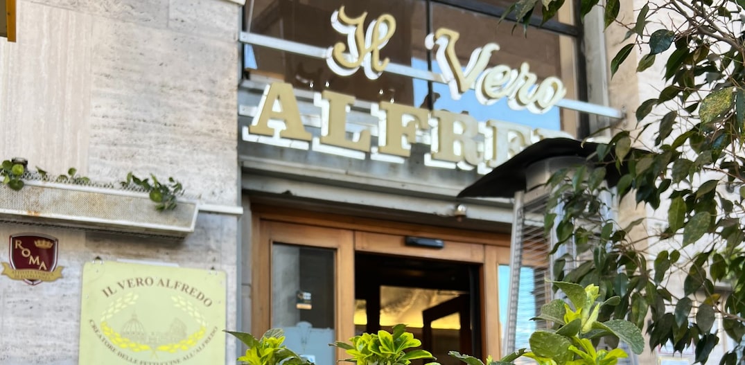 Entrada do restaurante Il Vero Alfredo. Foto: Matheus Mans/Estadão