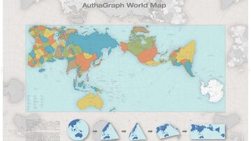 Authagraph world map. Foto: Reprodução/Good Design Aw