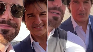 Felipe Titto se encontra com Tom Cruise e ator manda recado para o Brasil; saiba qual. Foto: Instagram/@felipetitto 