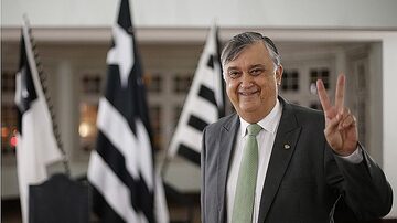 Durcesio Mello, presidente do Botafogo, confirma vínculo com investidor John Textor. Foto: Vitor Silva/Estadão