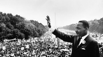 Martin Luther King Jr discursa em Washington, D.C., em 1963. Foto: US Government