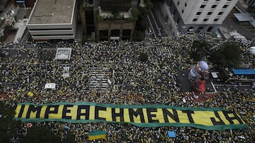 A Avenida Paulista em 13 de março de 2016. Foto: AFP / MIGUEL SCHINCARIOL