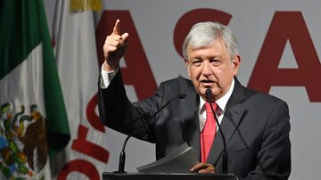 O candidato de esquerda Andrés Manuel López Obrador, ex-prefeito da Cidade do México, é o favorito na disputa presidencial mexicana. Foto: AFP PHOTO / Pedro PARDO