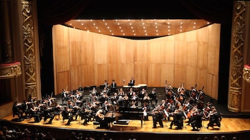Orquestra Sinfônica Brasileira, no Rio de Janeiro. Foto: Marcos de Paula / AE - 10/08/2011