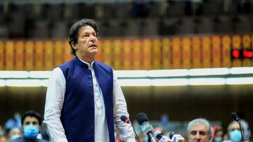 O primeiro-ministro do Paquistão, Imran Khan, prometeu investigar todos os cidadãos mencionados na investigação do Pandora Papers. Foto: Pakistan's Press Information Department/AFP