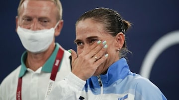 Oksana Chusovitina ganhou duas medalhas em oito Olimpíadas. Foto: Ashley Landis/AP Photo