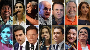 Os candidatos a prefeito do Rio de Janeiro nas eleições 2020. Foto: Estadão, Divulgação e Câmara dos Deputados