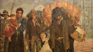 Obra 'Os Imigrantes', de Antonio Rocco. Foto: Acervo da Pinacoteca do Estado de São Paulo