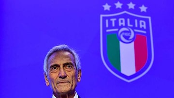 Gabriele Gravina, presidente da Federação Italiana de Futebol. Foto: Alberto Pizzoli/AFP