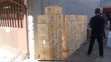 PF faz ação para combater contrabando de vinhos. Foto: Polícia Federal/Divulgação
