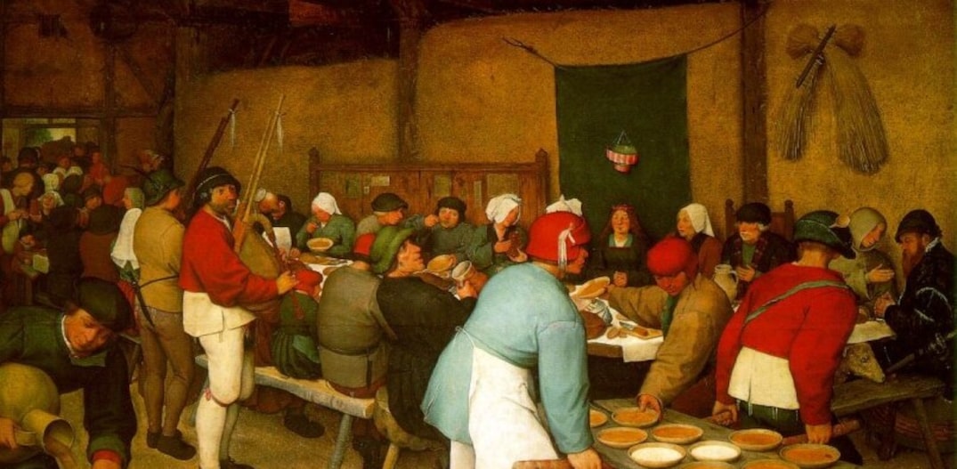 Flamengo. Casamento Camponês de Pieter Bruegel, 1567. Foto: Reprodução