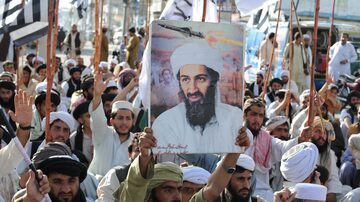 Osama Bin Laden entendeu o poder da propaganda. Foto: Banaras Khan/AFP