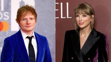 Ed Sheeran e Taylor Swift são amigos e têm parcerias de sucesso. Foto: TOM NICHOLSON/REUTERS e JEENAH MOON/REUTERS