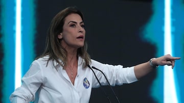 Soraya Thronicke em debate na campanha presidencial de 2022