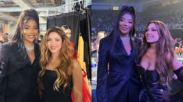 Ludmilla, Shakira e Thalía. Foto: Reprodução/Twitter/@LudmillanoBR