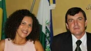 César Herling, prefeito de Teodoro Sampaio, e a primeira-damaMaria Aparecida Carvalho Herling. Foto: Prefeitura Municipal