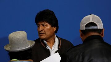 Presidente Evo Moralesno terminal da Força Aérea da Bolívia em El Alto. Foto: REUTERS/ Carlos Garcia Rawlins