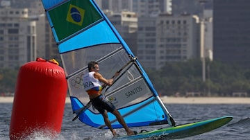 Bimba ficou na 7ª colocação geralna classe RS:X (windsurfe). Foto: Reuters/Brian Snyder