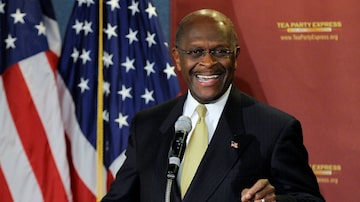 Herman Cain em discurso no National Press Club, em Washington, em 2012. Foto: Jonathan Ernst/Reuters 