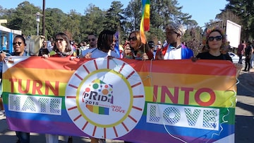 Parada do orgulho LGBT realizada na Suazilândia, país também conhecido como eSwatini, realizada em 30 de junho de 2018. Foto: Mongi Zulu / AFP Photo