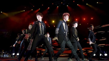 Membros do grupo de K-pop Super Junior. Foto: REUTERS/Marcos Brindicci/Files