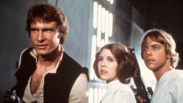Trio de ouro. Han Solo, Princesa Leia e Luke Skywalker