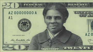 Modelo da nota de 20 dólares com Harriet Tubman. Foto: US Treasury