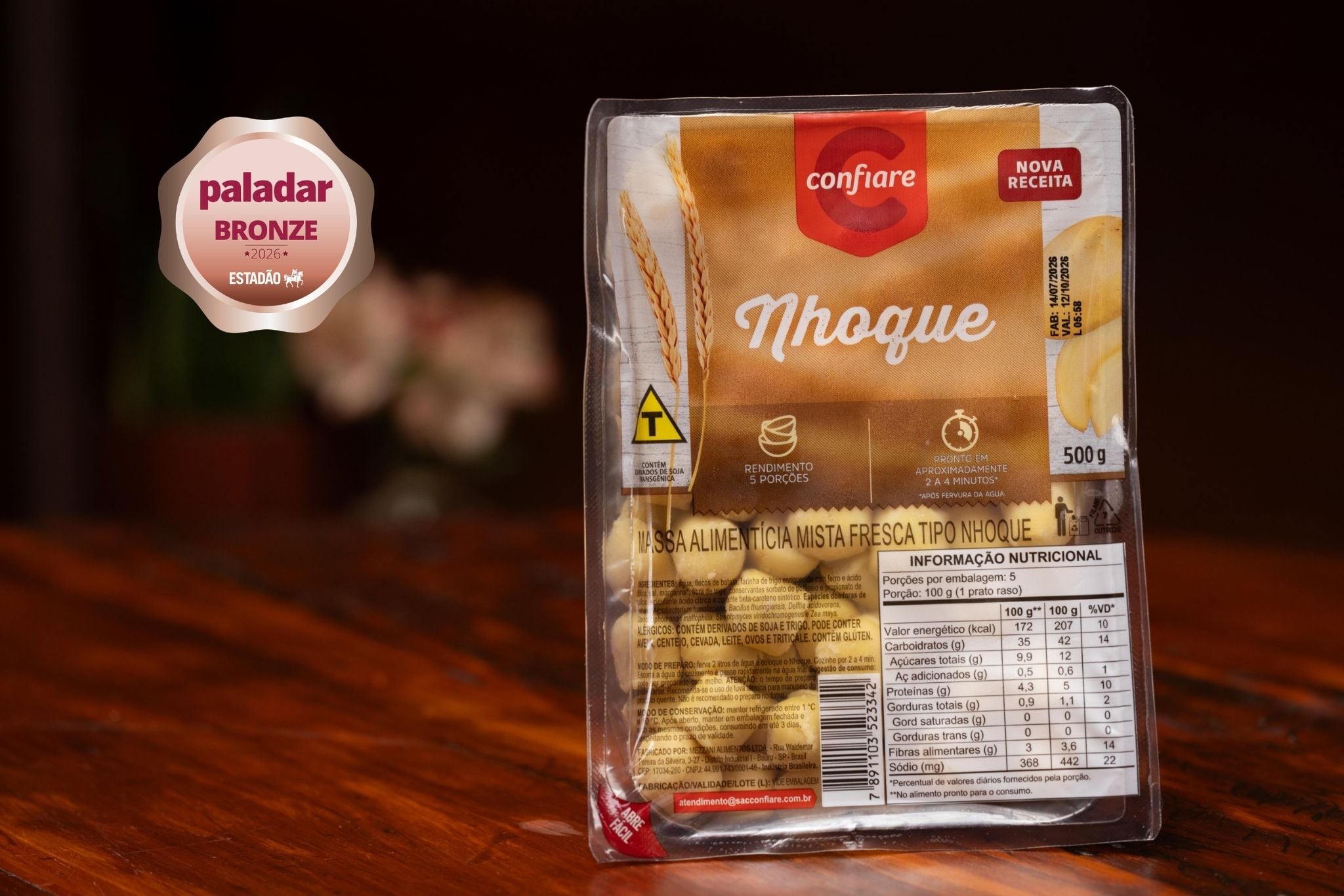 A marca Confiare levou o Selo Bronze neste Paladar Testou