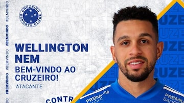 Wellington Nem é anunciado como novo reforço do Cruzeiro. Foto: Reprodução