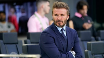 Inter Miami co-owner David Beckham watches from the sideline before an MLS soccer match against FC Dallas, Saturday, April 8, 2023, in Fort Lauderdale, Fla. (AP Photo/Lynne Sladky). Foto: Lynne Sladky/ AP
