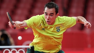 Hugo Calderano é o grande mesa-tenista brasileiro da atualidade. Foto: Wander Roberto/ COB