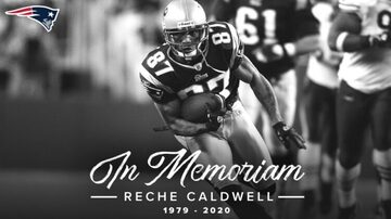 Patriots lamentou a morte de Reche Caldwell em suas redes sociais. Foto: Reprodução / Twitter / New England Patriots