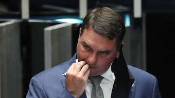 O senador Flávio Bolsonaro, filho do presidente, acusado de participar de esquema de 'rachadinha' na Alerj. Foto: GABRIELA BILO/ ESTADÃO (1/2/2021)