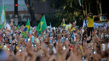Manifestações de 7 de Setembro. Foto: Paulo Lopes/AFP - 7/9/2021
