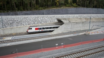Túnel de São Gotardo custou US$ 12 bilhões. Foto: Urs Flueeler//AP