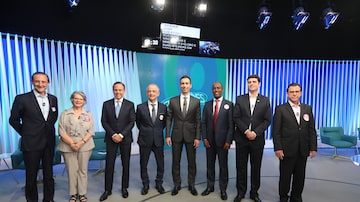 Debate na Globo foi o último entre os candidatos ao governo de São Paulo antes do primeiro turno das eleições 2018. Foto: Alex Silva/ Estadão