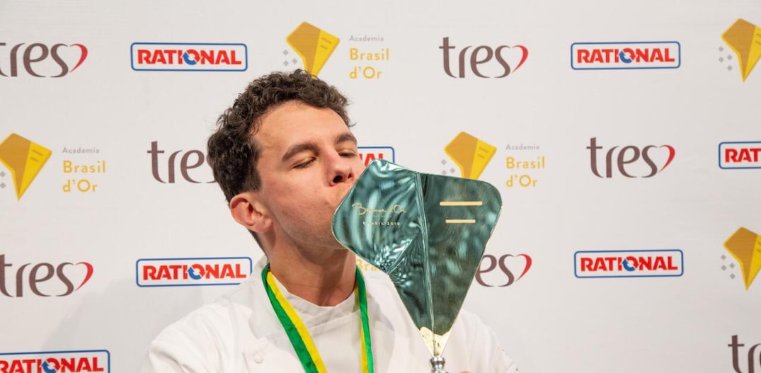 O chef Ricardo Dornelles venceu a etapa nacional do Bocuse d'Or, a Copa do Mundo da Gastronomia. Foto: Academia Brasil d'Or 