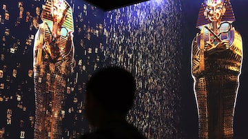19/01/2024 - EXPOSIÇÃO EMERSIVA SOBRE 0 EGITO  / CIDADES -   Inauguração de uma exposição imersiva sobre o Antigo Egito no Shopping Cidade São Paulo  FOTO:WERTHER SANTANA / ESTADÃO CONTEÚDO. Foto: WERTHER