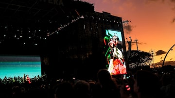 Icelandic singer Bjork performs at the Primavera Sound festival in Sao Paulo, Brazil, Saturday, Nov. 5, 2022. (AP Photo/Matias Delacroix). Foto: AP/Matias Delacroix