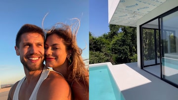 Jonas Sulzbach mostra detalhes de sua mansão em Alphaville com a ex Mari Gonzalez. Foto: Reprodução/Instagram/@Marigonzalez e @jonassulzbach