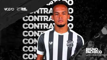 Bruno Pacheco é mais uma contratação do Ceará para a temporada 2020. Foto: Divulgação / Ceará SC
