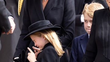 Princesa Charlotte no funeral da rainha Elizabeth II. Foto: Jeff J Mitchell / Pool via AFP