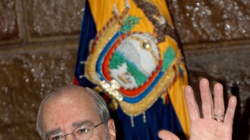 Ex-presidente do Equador Gustavo Noboa. Foto: Guillermo Legaria - 23.ago.2003/EFE 