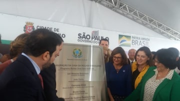 A ministra Damares Alves acompanhou a inauguração da Casa da Mulher Brasileira em São Paulo. Foto: Paula Felix/Estadão