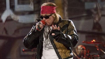 Depois de quatro anos, o Guns N Roses volta a tocar nos Estados Unidos. A banda de Axl Rose se apresentou na manhã deste sábado no Rock and Rev Festival. Foto: Steve McEnroe/AP