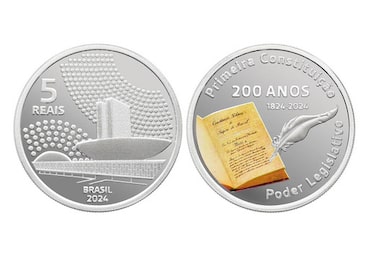 Cada moeda pesa 28 gramas; para comprá-la, é necessário desembolsar R$ 440. 